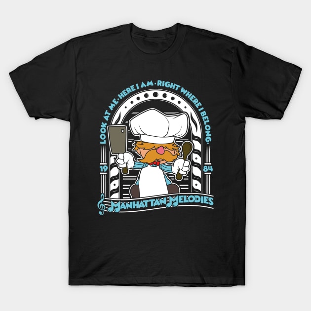Swedish Chef Muppets Manhattan Melodies T-Shirt by RetroReview